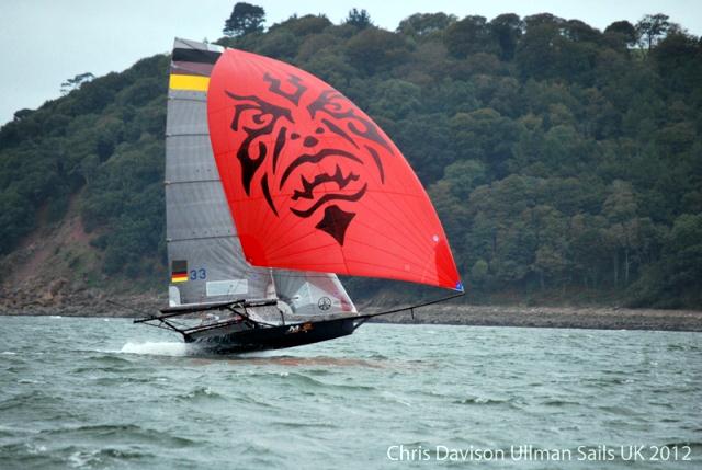 18ft Skiff UK nationals at Plymouth photo copyright Chris Davison / Ullman Sails taken at  and featuring the 18ft Skiff class