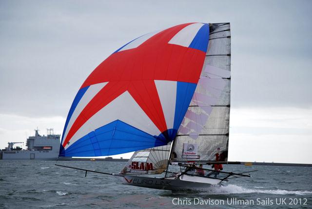 18ft Skiff UK nationals at Plymouth photo copyright Chris Davison / Ullman Sails taken at  and featuring the 18ft Skiff class