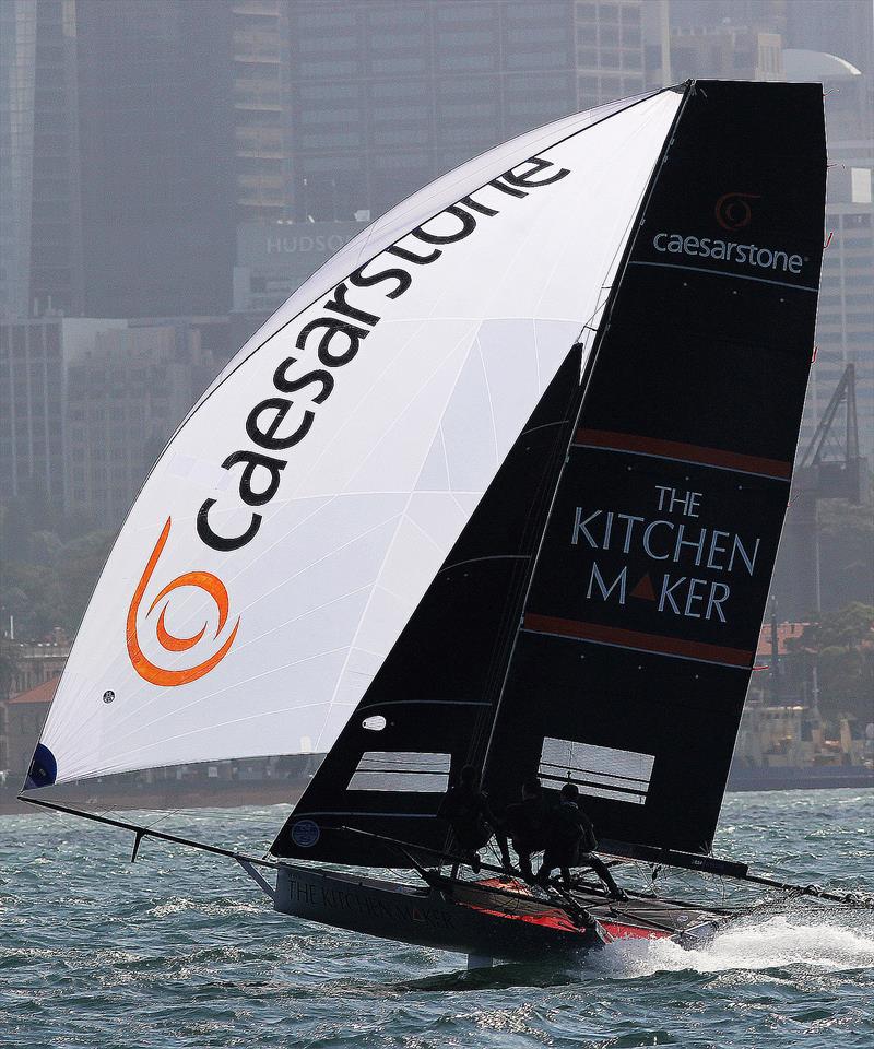 NSW champion The Kitchen Maker photo copyright Frank Quealey taken at Australian 18 Footers League and featuring the 18ft Skiff class