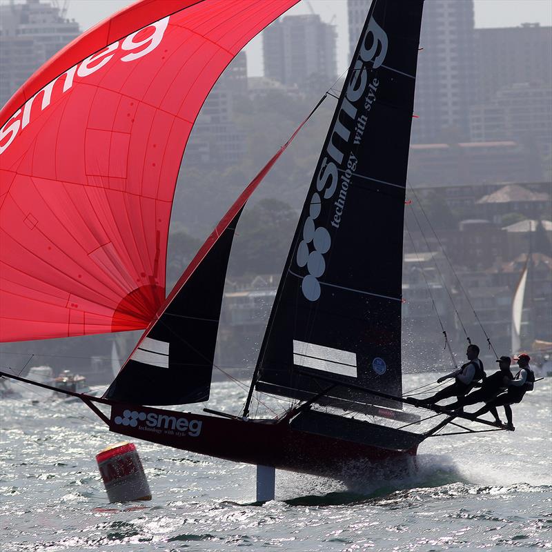 Smeg scores double victory photo copyright Frank Quealey taken at Australian 18 Footers League and featuring the 18ft Skiff class