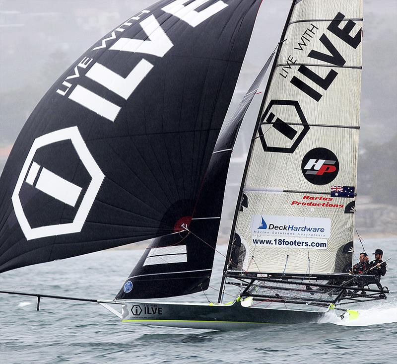 Another good performance for Ilve, fifth overall - 18ft Skiffs Australian Championship 2018 photo copyright Frank Quealey taken at Australian 18 Footers League and featuring the 18ft Skiff class