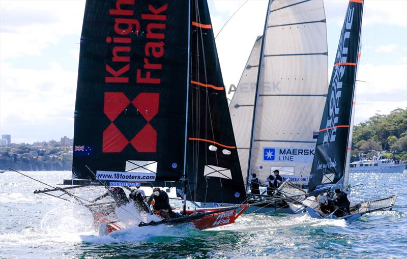 JJ Giltinan 18ft Skiff Championship, March 8, 2018 Sydney Harbour photo copyright Michael Chittenden taken at Australian 18 Footers League and featuring the 18ft Skiff class