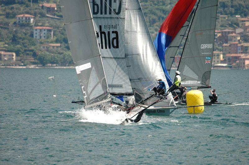 18ft Skiff European Grand Prix round 2 on Lake Garda photo copyright Renato Bolis taken at Vela Club Campione del Garda and featuring the 18ft Skiff class