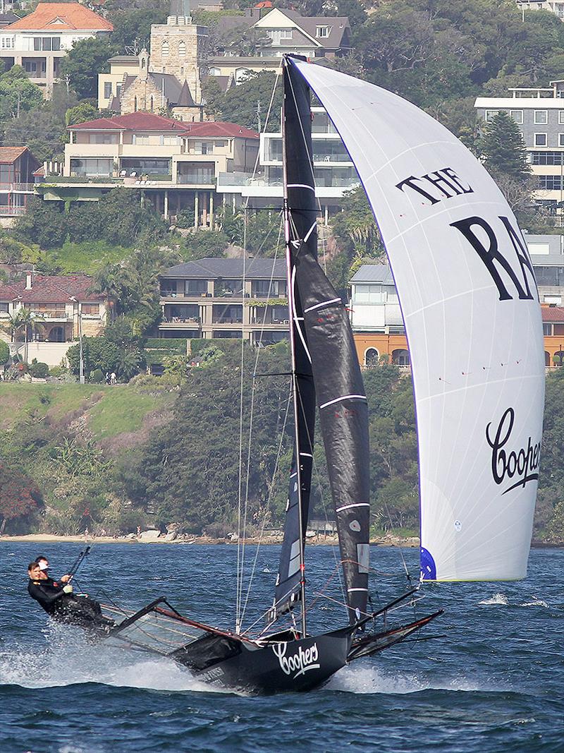 Young Rag and Famish Hotel team leads the championship point score after another good performance to finish third today photo copyright Frank Quealey taken at  and featuring the 18ft Skiff class