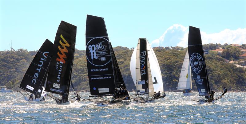 18ft Skiff - Spring Championship 2018 Race 5 and 6 - Chris Webb Memorial Trophy - 3 Buoys - November 11, 2018 photo copyright Michael Chittenden taken at  and featuring the 18ft Skiff class