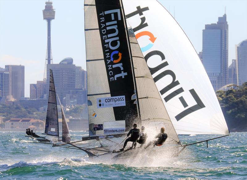 Finport - 18ft Skiff - Spring Championship 2018 Race 5 and 6 - Chris Webb Memorial Trophy - 3 Buoys - November 11, 2018 photo copyright Michael Chittenden taken at  and featuring the 18ft Skiff class