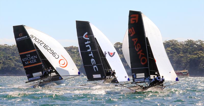 18ft Skiff - Spring Championship 2018 Race 5 and 6 - Chris Webb Memorial Trophy - 3 Buoys - November 11, 2018 photo copyright Michael Chittenden taken at  and featuring the 18ft Skiff class