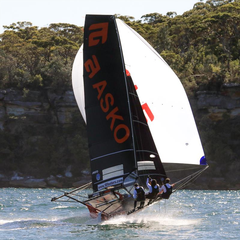 Asko - 18ft Skiff - Spring Championship 2018 Race 5 and 6 - Chris Webb Memorial Trophy - 3 Buoys - November 11, 2018 photo copyright Michael Chittenden taken at  and featuring the 18ft Skiff class