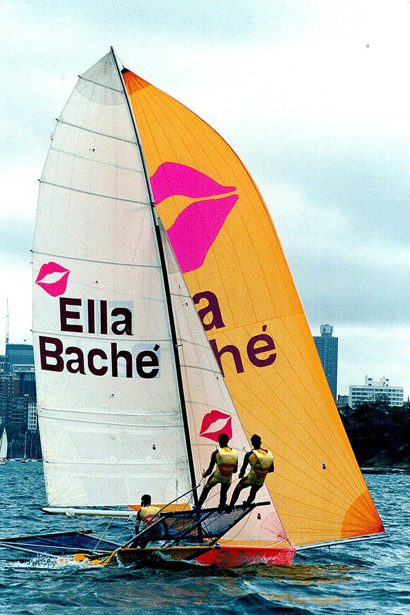 Adrienne Cahalan was a highly successful skipper with Ella Bache in the 18s photo copyright Frank Quealey taken at Australian 18 Footers League and featuring the 18ft Skiff class