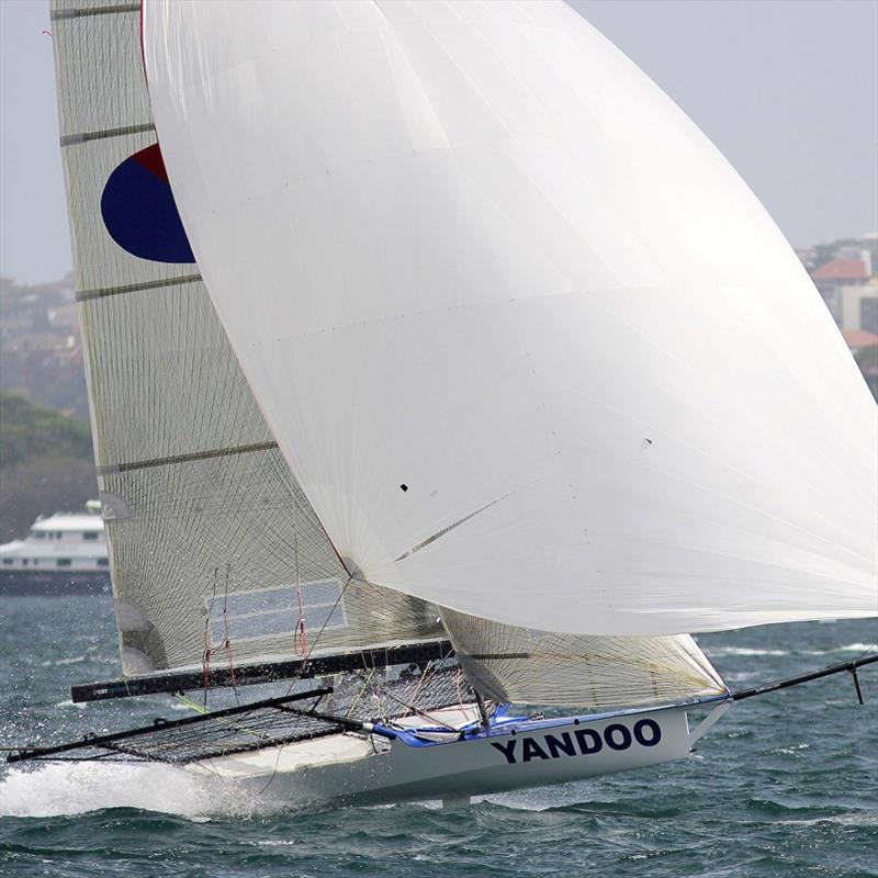 John Winning's Yandoo was a consistent fourth in the 2019 NSW 18ft Skiff Championship photo copyright Frank Quealey taken at Australian 18 Footers League and featuring the 18ft Skiff class