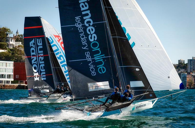 Honda Marine and Appliances Online bow to bow heading for the finish - Race 2 - JJ Giltinan Championship 2019, March 3, 2019 - photo © Michael Chittenden