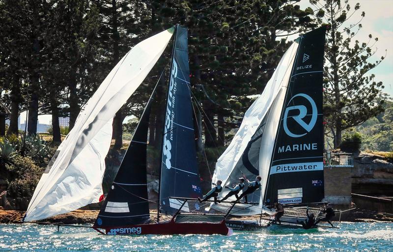 Shark Island  - 2019 JJ Giltinan Championship, Sydney Harbour, March 2019, photo copyright Michael Chittenden taken at Australian 18 Footers League and featuring the 18ft Skiff class