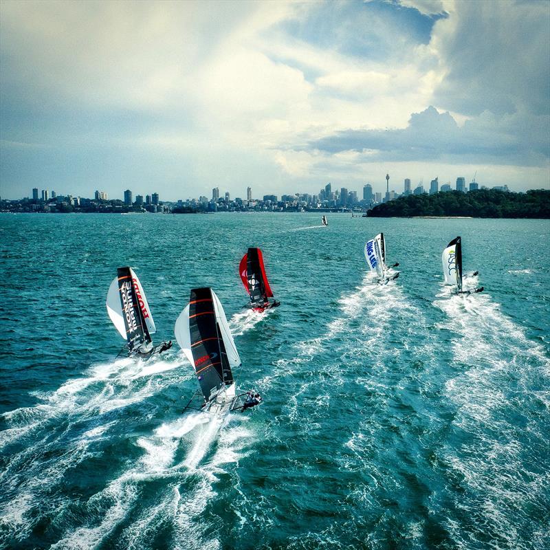 Day 3 - downwind - 2019 JJ Giltinan Championship, Sydney Harbour, March 2019, - photo © Aeromedia