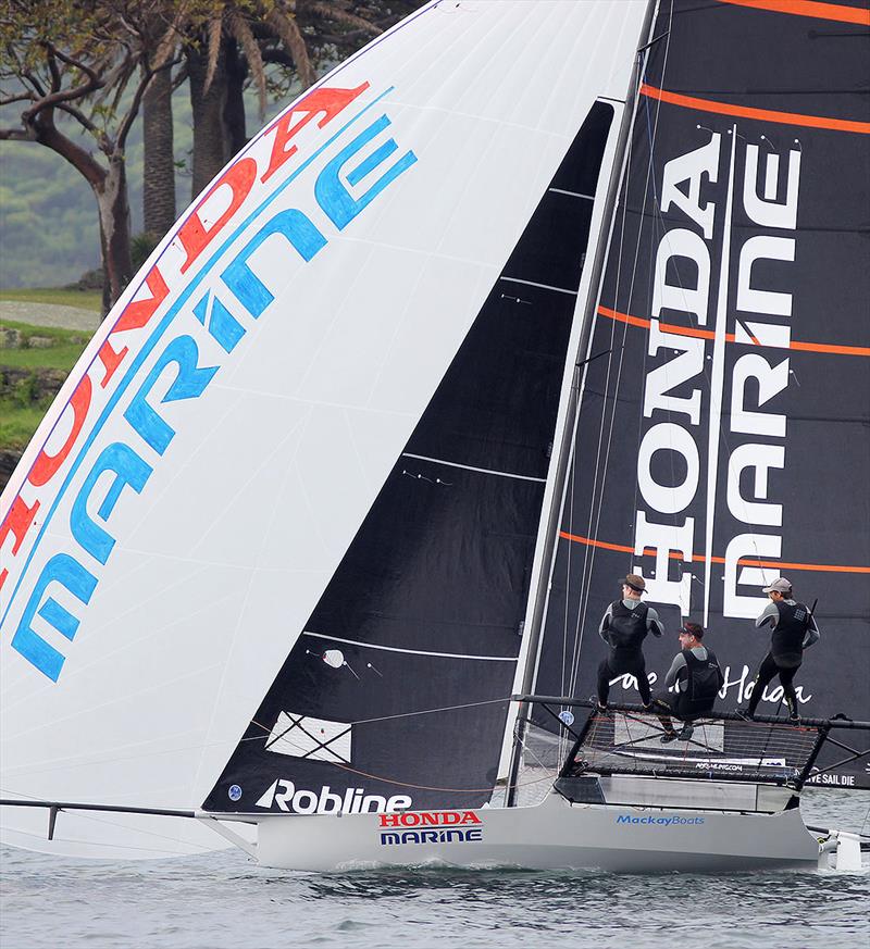 The champion Honda Marine - 2019 JJ Giltinan Championship photo copyright Frank Quealey taken at Australian 18 Footers League and featuring the 18ft Skiff class