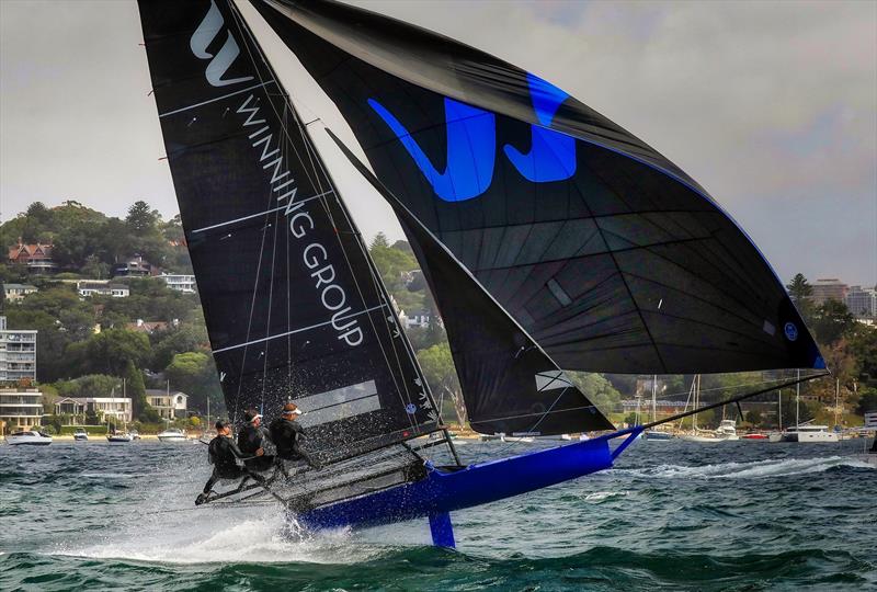 Winning Group (John Winning Jnr) was the top Australian competitor at the 2019 JJ Giltinan Championships photo copyright Michael Chittenden taken at Australian 18 Footers League and featuring the 18ft Skiff class