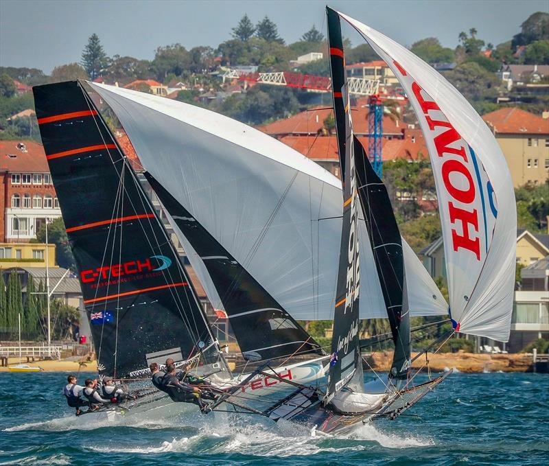  C-Tech leads Honda Marine in the heavy air Race 3 2019 JJ Giltinan Championship - March 2019 - photo © Michael Chittenden