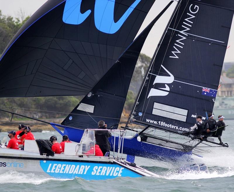 On top of all the action photo copyright Frank Quealey taken at  and featuring the 18ft Skiff class