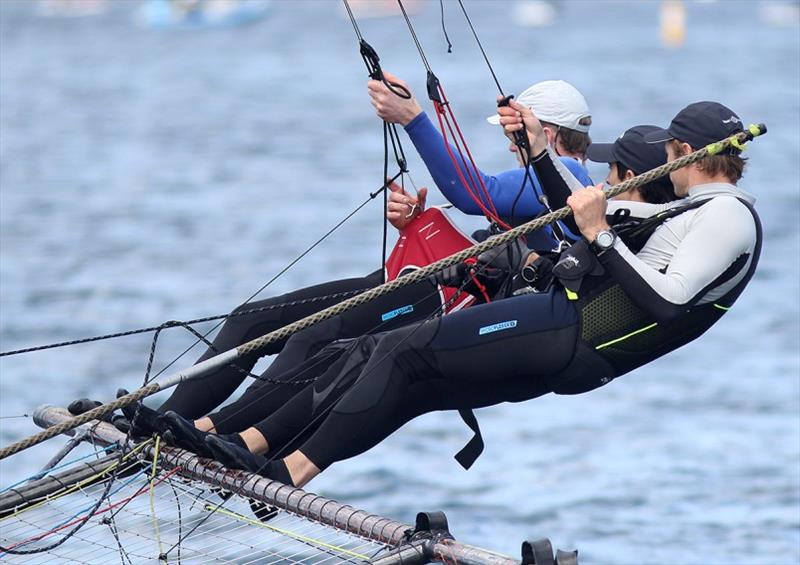 Tom Anderson and his team on Birkenhead Point Marina - photo © Frank Quealey