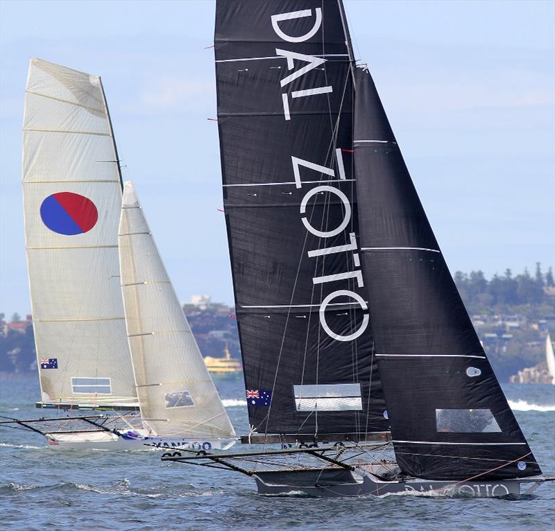 Yandoo and Dal Zotto on the first windward leg of the race - photo © Frank Quealey