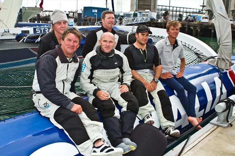 Team Australia's crew photo copyright Georgia ScholtenSubzero taken at Australian 18 Footers League and featuring the 18ft Skiff class