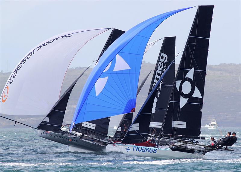 There was plenty of close action to keep the spectators happy - 2019 18ft Skiff Spring Championship - photo © Frank Quealey