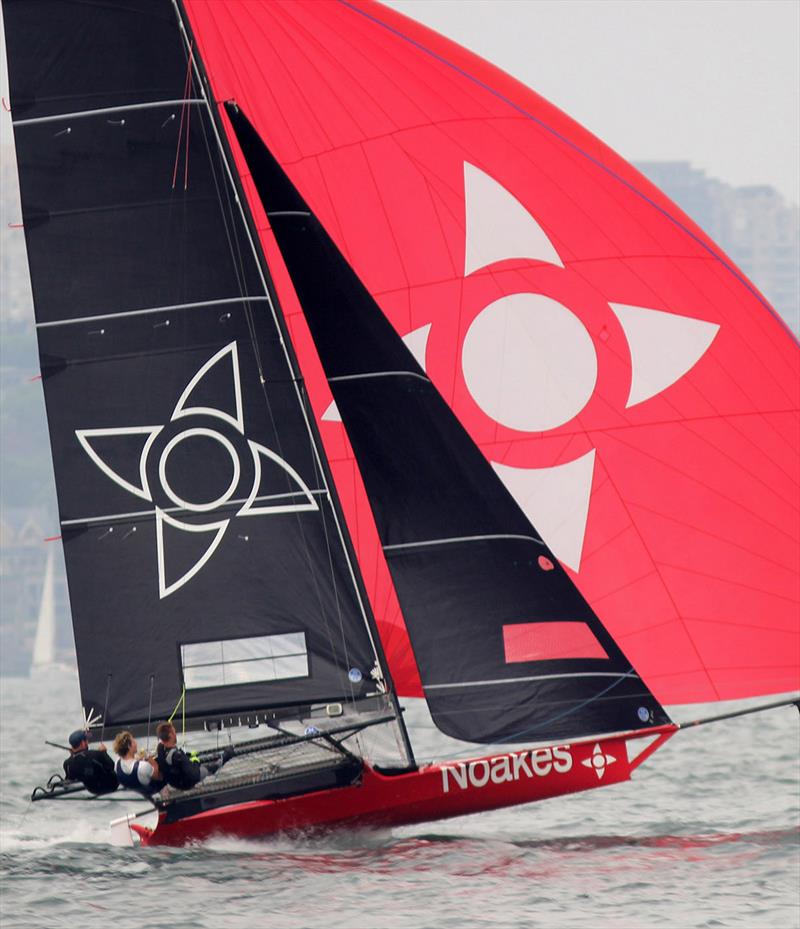 Noakesailing was always in the leading group during today's race - NSW Championship photo copyright Frank Quealey taken at Australian 18 Footers League and featuring the 18ft Skiff class