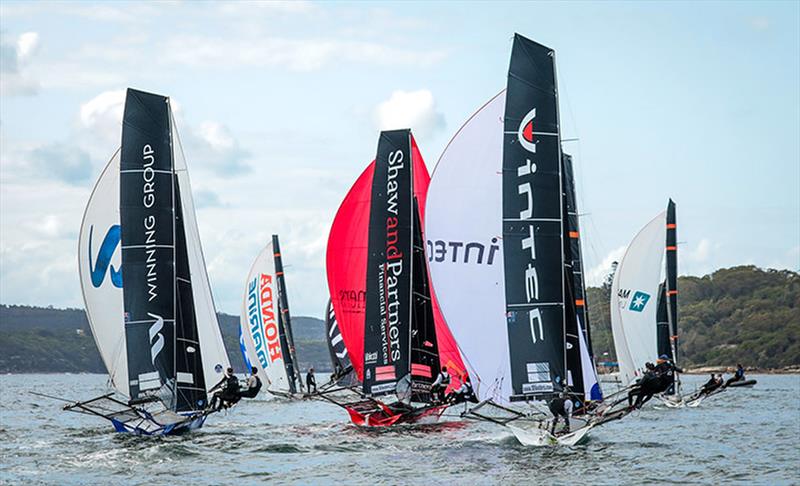 Honda Marine and Maresk (NZL) - 18ft skiffs - JJ Giltinan Championship - March 17, 2020 - Day 3 - Sydney Harbour - photo © Michael Chittenden