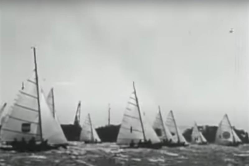 18 foot skiffs on Sydney Harbour in 1967  photo copyright 18 footers TV taken at  and featuring the 18ft Skiff class