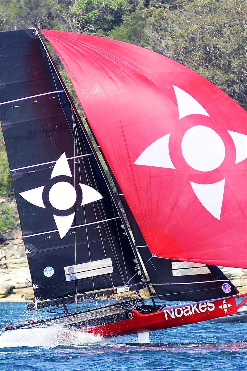 Noake sailing photo copyright Frank Quealey taken at Australian 18 Footers League and featuring the 18ft Skiff class