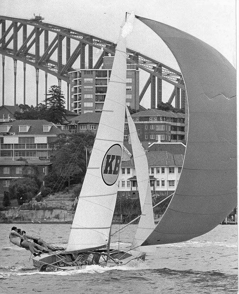 Porter's KB was dominant under spinnaker through most of the 1970s photo copyright Frank Quealey taken at Australian 18 Footers League and featuring the 18ft Skiff class