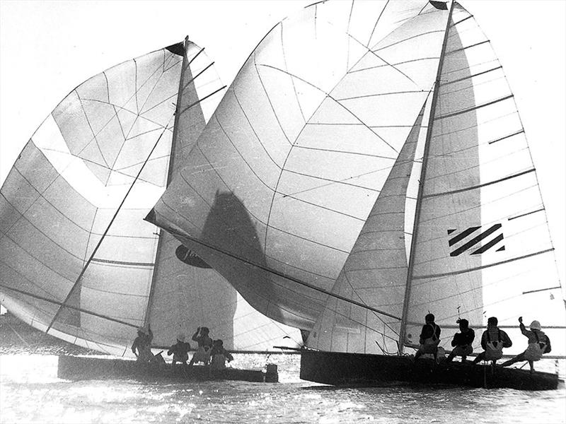 1969 Sail off on Brisbane River - Travelodge and Willie B - photo © Frank Quealey