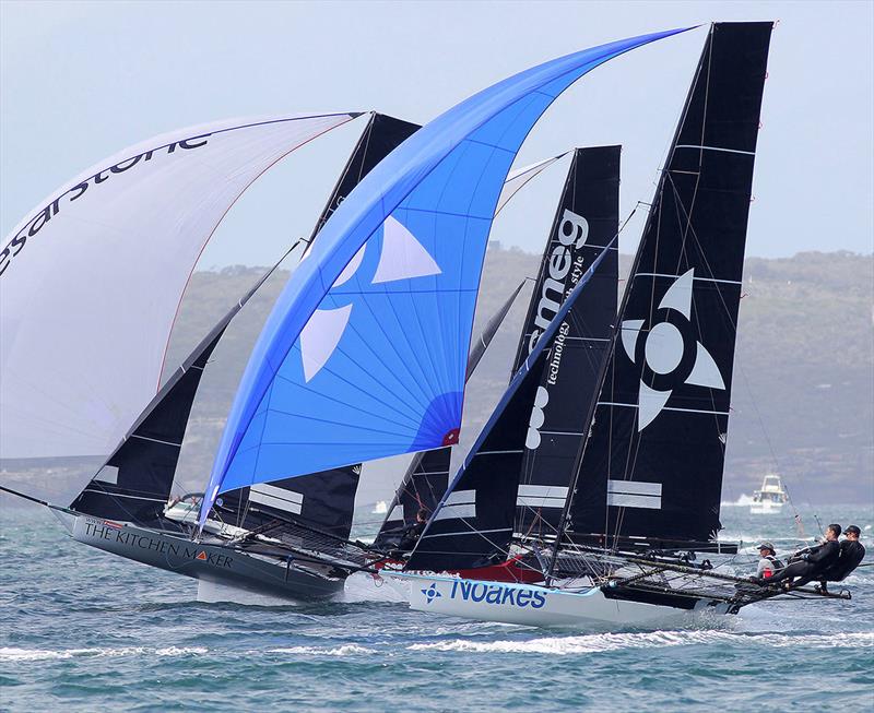 Noakes Blue, The Kitchen Maker-Caesarstone and Smeg race across Sydney Harbour in a South-East wind - photo © Frank Quealey