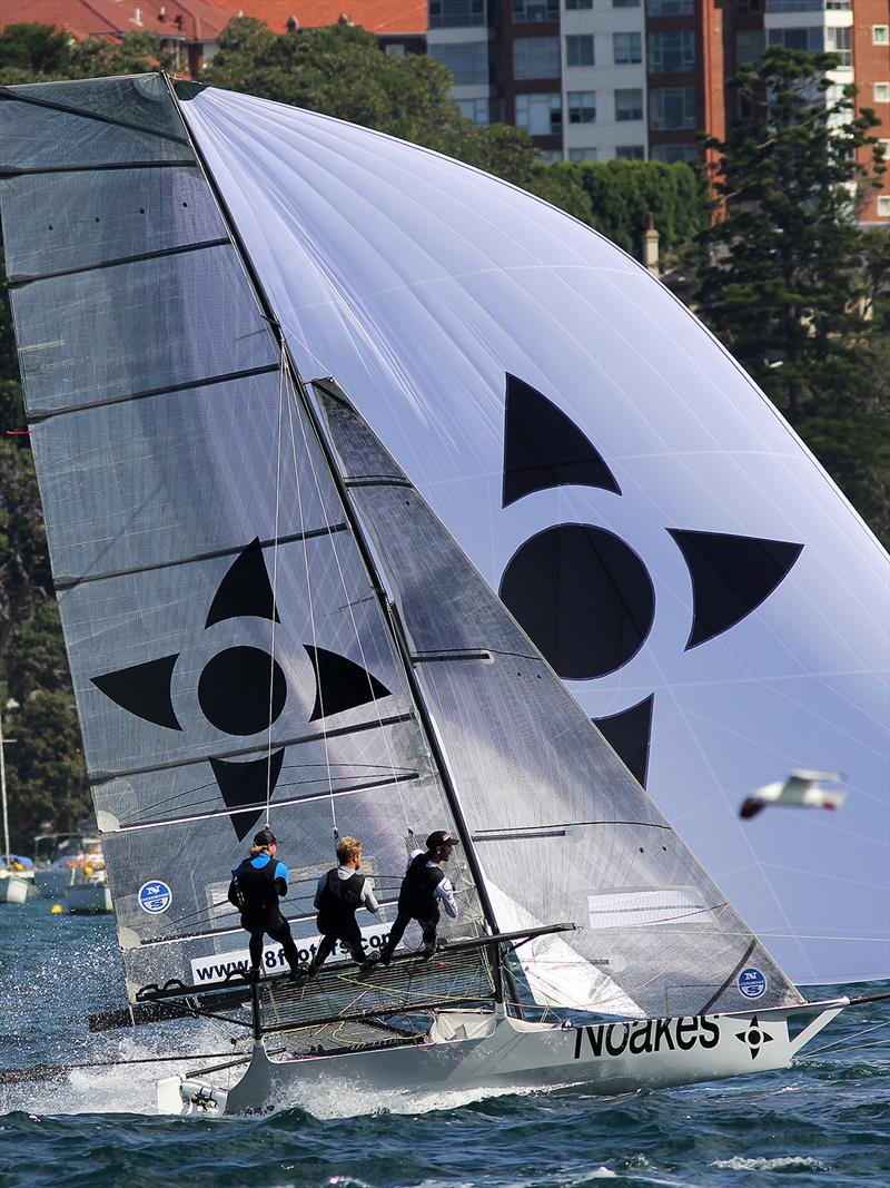 The Kirk Mitchell led Noakes Youth on a spinnaker run between Shark and Clark Islands - photo © Frank Quealey