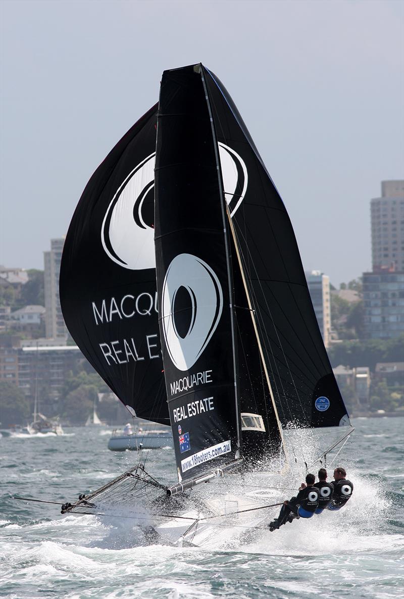 Jack Macartney teamed with Micah Lane and Drew Waller to win the 2006-2007 Australian Championship photo copyright Frank Quealey taken at Australian 18 Footers League and featuring the 18ft Skiff class
