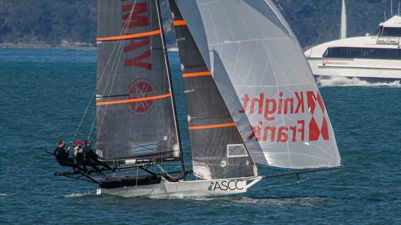 ASCC training on the Waitemata Harbour - October 3, 2020 photo copyright Richard Gladwell / Sail-World.com taken at Auckland Sailing Club and featuring the 18ft Skiff class