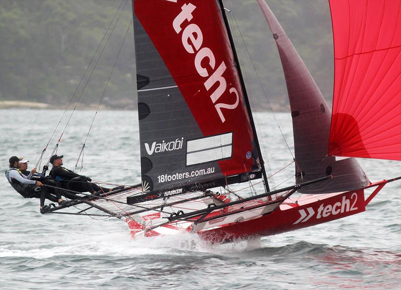 tech2 on the first spinnaker run - 2021 JJ Giltinan 18ft Skiff Championship - photo © Frank Quealey