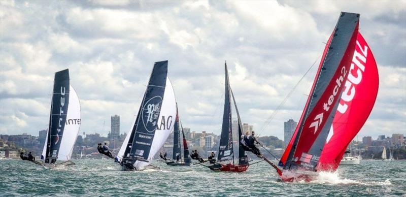 18 Footers fleet photo copyright Australian 18 Footers League taken at Australian 18 Footers League and featuring the 18ft Skiff class