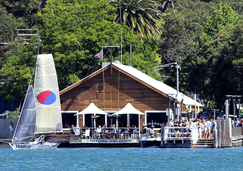 John Winning's Yandoo skiff at the Australian 18 Footers league - photo © Frank Quealey