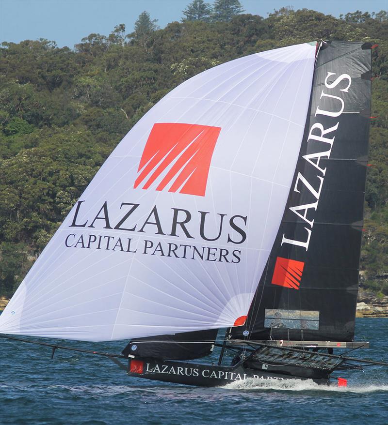 Lazarus Capital Partners, a new boat's first race - 18ft Skiffs: Spring Championship photo copyright Frank Quealey taken at Australian 18 Footers League and featuring the 18ft Skiff class