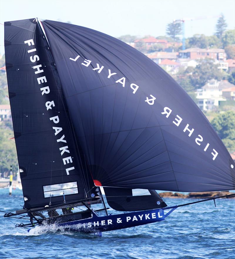 Fisher and Paykel in Race 1 - 18ft Skiffs: Spring Championship photo copyright Frank Quealey taken at Australian 18 Footers League and featuring the 18ft Skiff class