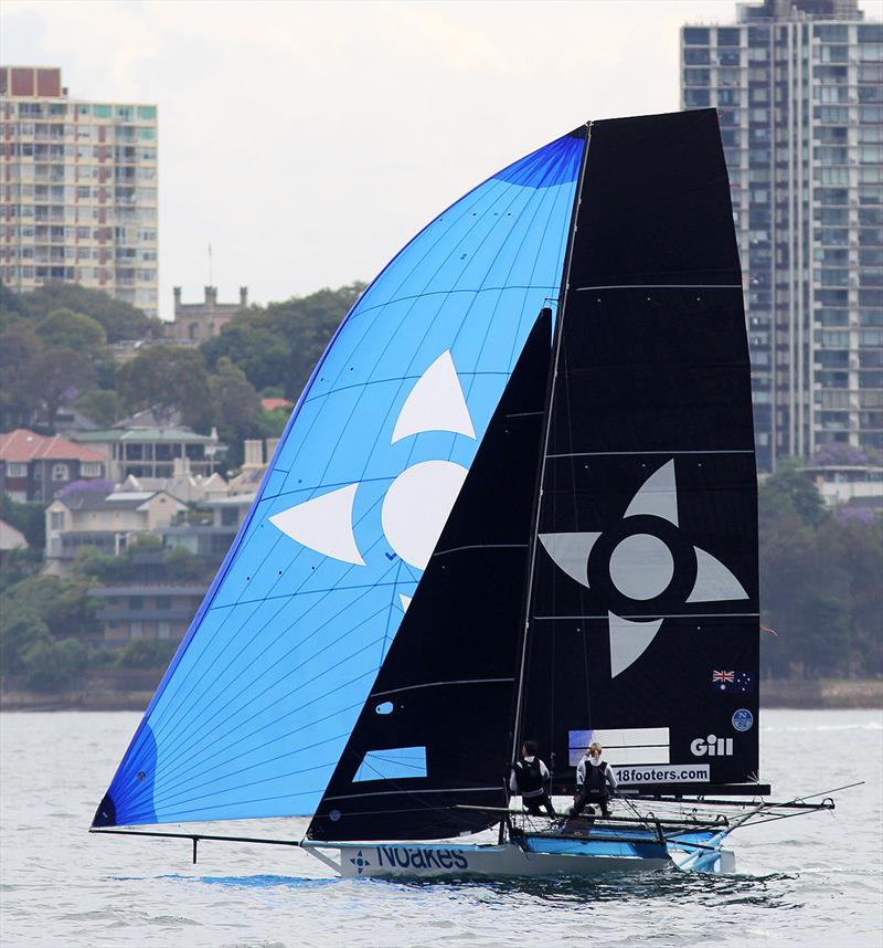 18ft Skiff Spring Championship Races 4: Noakes Blue photo copyright Frank Quealey taken at Australian 18 Footers League and featuring the 18ft Skiff class