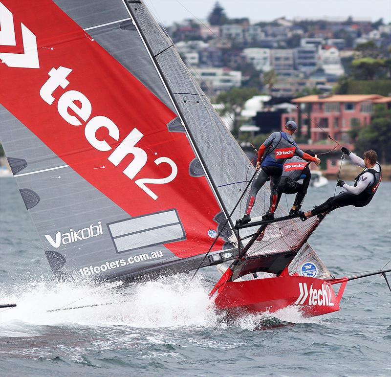 Luke Parkinson handled the Australian champion skiff Tech2 well to win Race 3 - 18ft Skiffs Supercup - December 2021 - photo © Frank Quealey