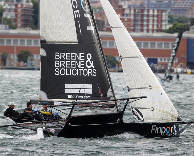 Nathan Outteridge and the Finport Finance team - 18ft Skiffs Supercup - December 2021 photo copyright Frank Quealey taken at Australian 18 Footers League and featuring the 18ft Skiff class