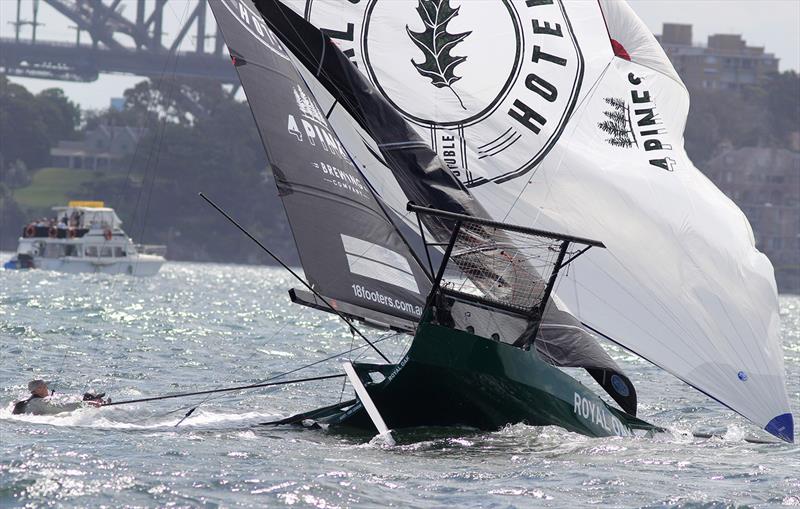 A moment for The Oak's team - 18ft Skiff NSW Championship race 4 - photo © Frank Quealey