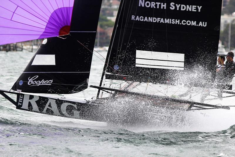 The Rag racing to the bottom mark in Rose Bay - photo © Frank Quealey