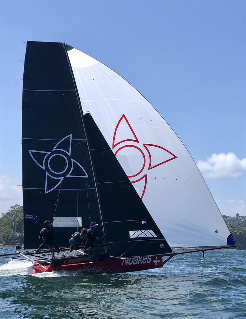 18ft Skiff NSW Championship on Sydney Harbour Race 6 photo copyright Lara Quigley taken at Australian 18 Footers League and featuring the 18ft Skiff class