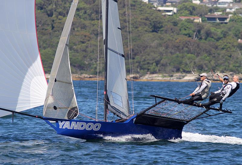 NSW Championship leader, Yandoo - 18ft Skiff NSW Championship on Sydney Harbour - Race 7 - photo © Frank Quealey
