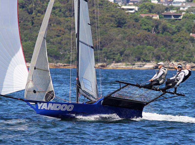 John Winning's Yandoo team hoping to turn the tables on Tech2 after finishing runner-up in the NSW titles -  Australian 18 Footers Championship photo copyright Frank Quealey taken at Australian 18 Footers League and featuring the 18ft Skiff class