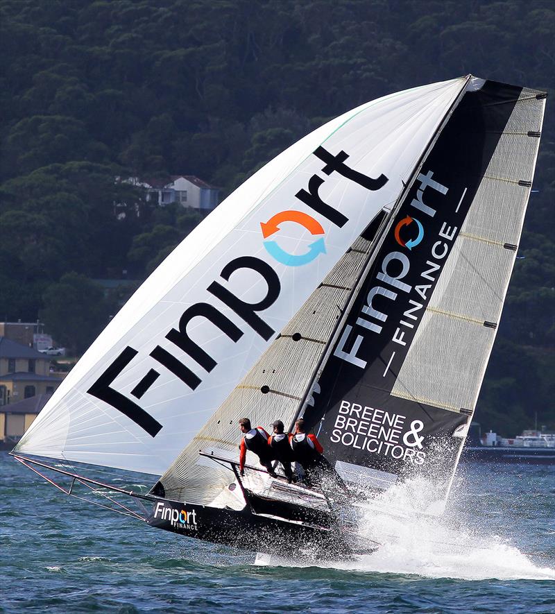 Finport Finance, winner of the final race of the Australian Championship photo copyright Frank Quealey taken at Australian 18 Footers League and featuring the 18ft Skiff class