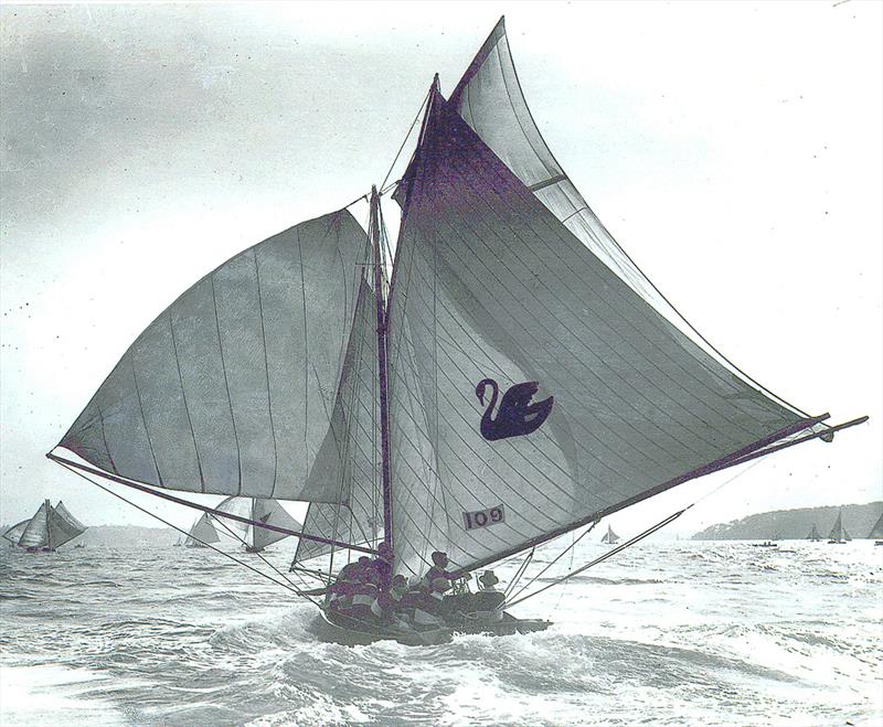 Westana, the first Australian Championship winner in 1911-12 photo copyright ANMM Hall Collection taken at Australian 18 Footers League and featuring the 18ft Skiff class